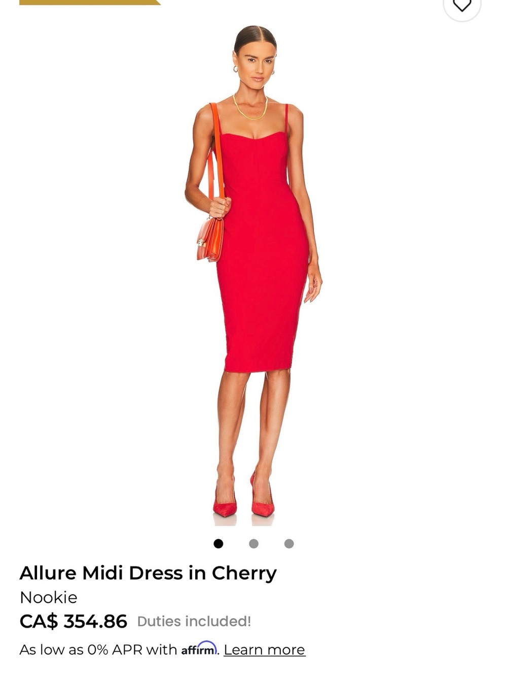 Red Dress. Australian brand Nookie